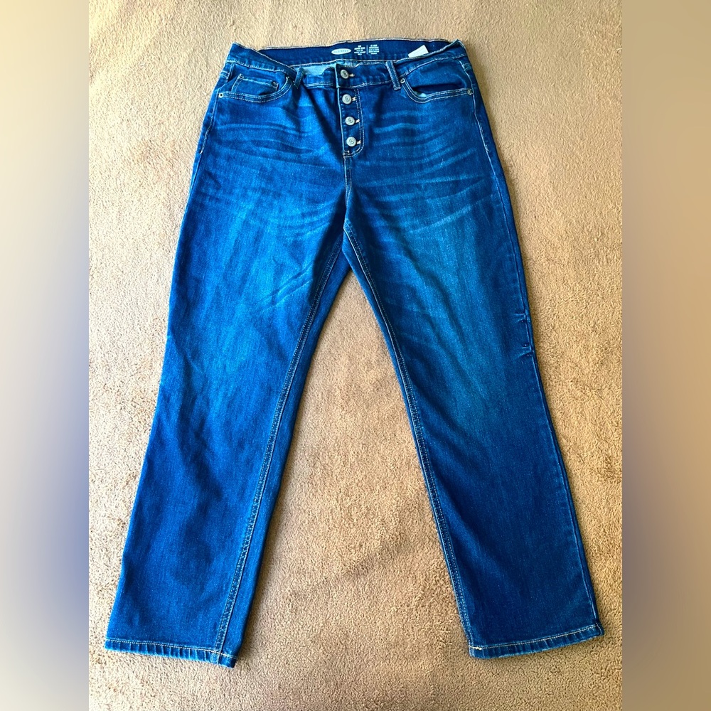 Old Navy Power jeans. Button fly. Good condition